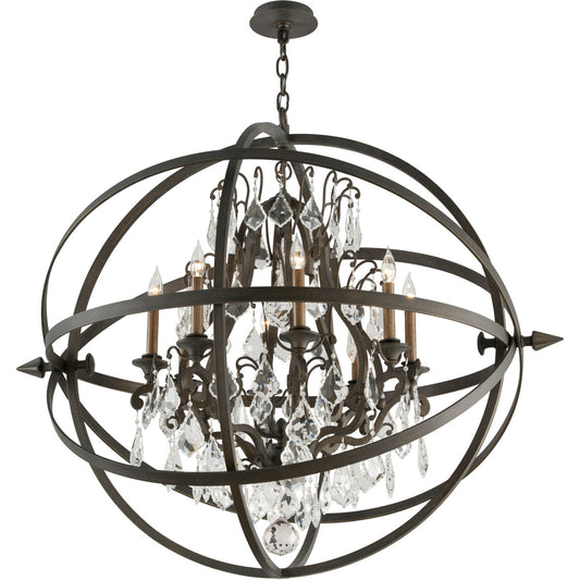 Troy Lighting 8 Light Byron Chandelier in Vintage Bronze F2998