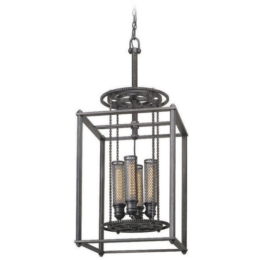 Troy Lighting 4 Light Atlas Lantern in Aged Pewter F3834