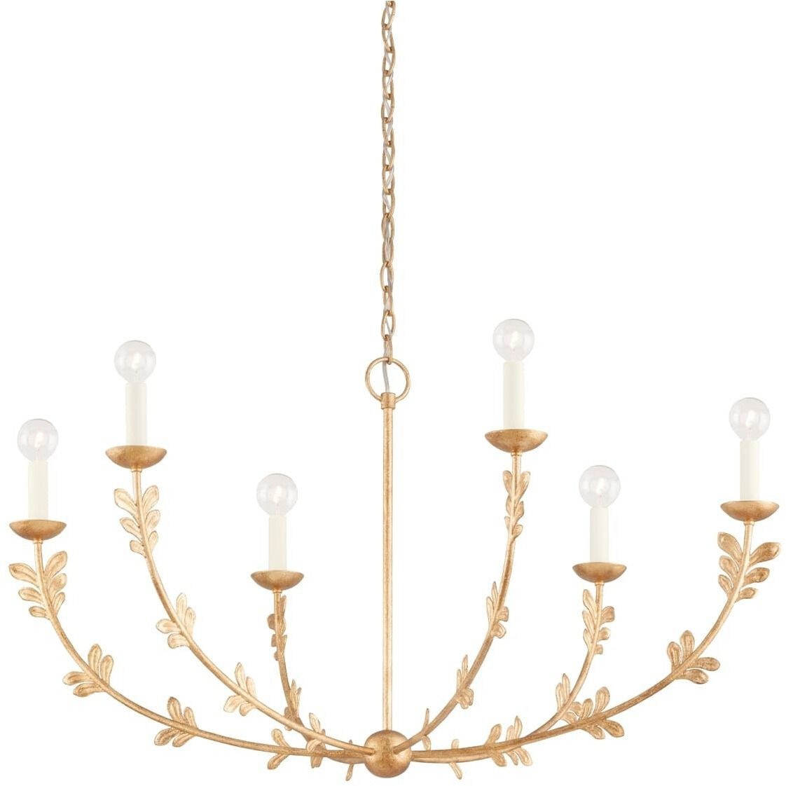 Troy Lighting 6 Light Florian Chandelier in Vintage Gold Leaf F4440-VGL