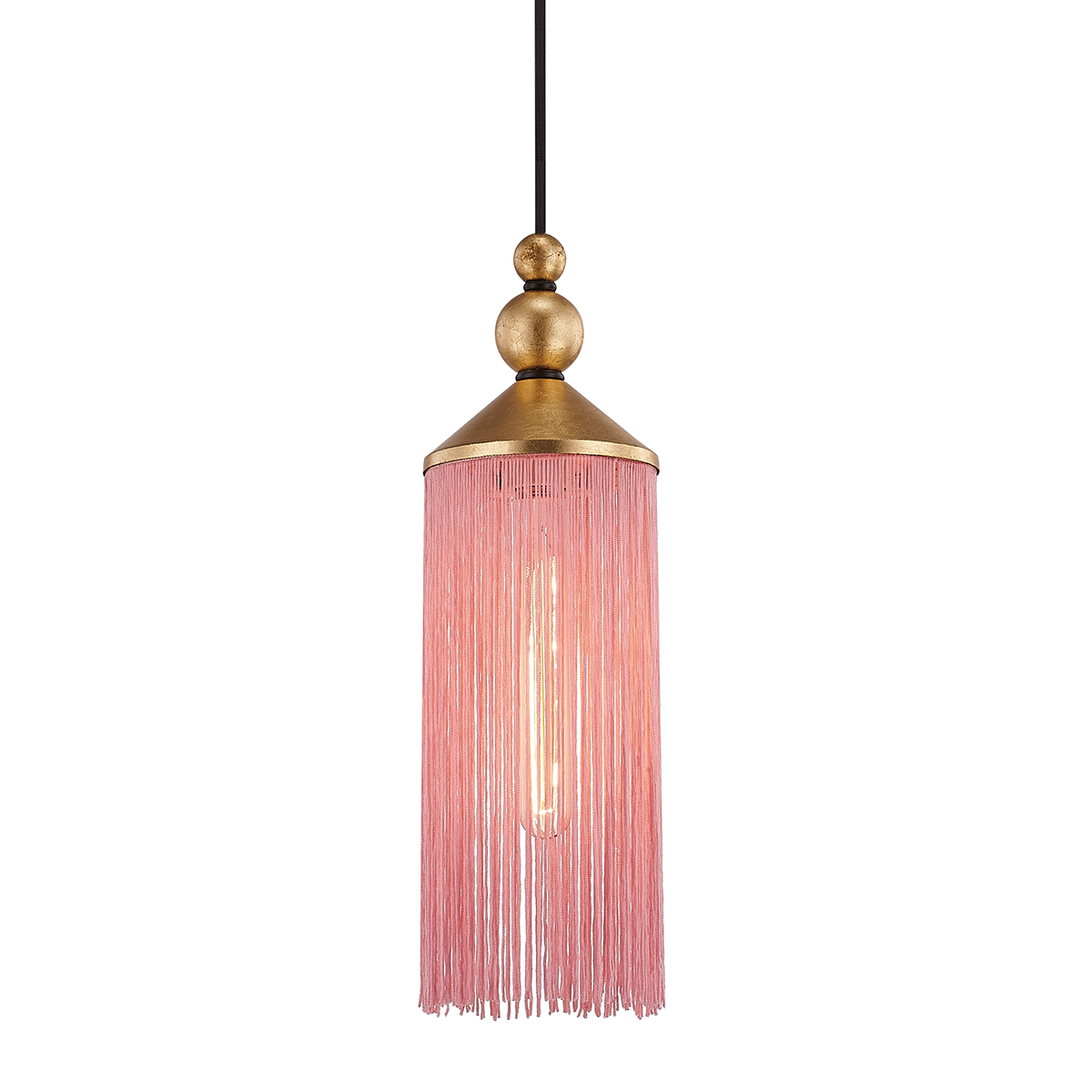 Mitzi 1 Light Pendant in Gold Leaf/Pink H300701-GL/PK