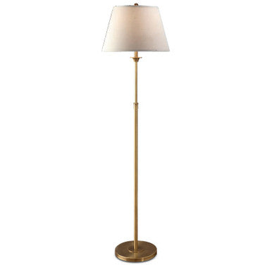 Lite Master Beaumont Adjustable Floor Lamp Antique Solid Brass F5621AB-SL