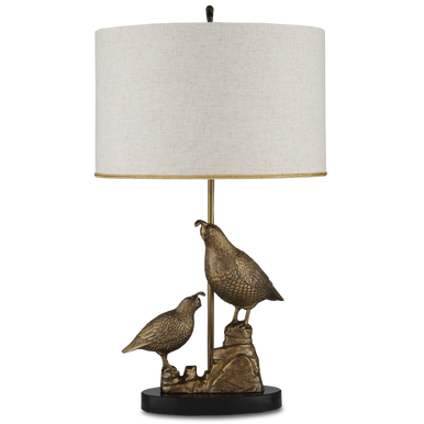 Currey & Co. Codorniz Brass Table Lamp 6000-0886