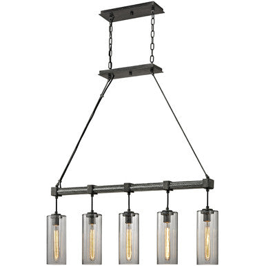 Troy Lighting 5 Light Union Square Linear in Graphite F5915