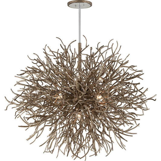 Troy Lighting 12 Light Sierra Chandelier in Distressed Bronze F6098