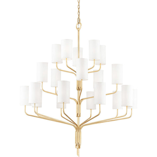 Troy Lighting 20 Light Juniper Chandelier in Gold Leaf F61620-GL