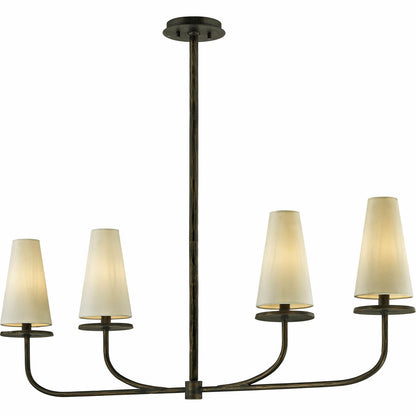 Troy Lighting 4 Light Marcel Linear in Textured Bronze F6299-TBZ