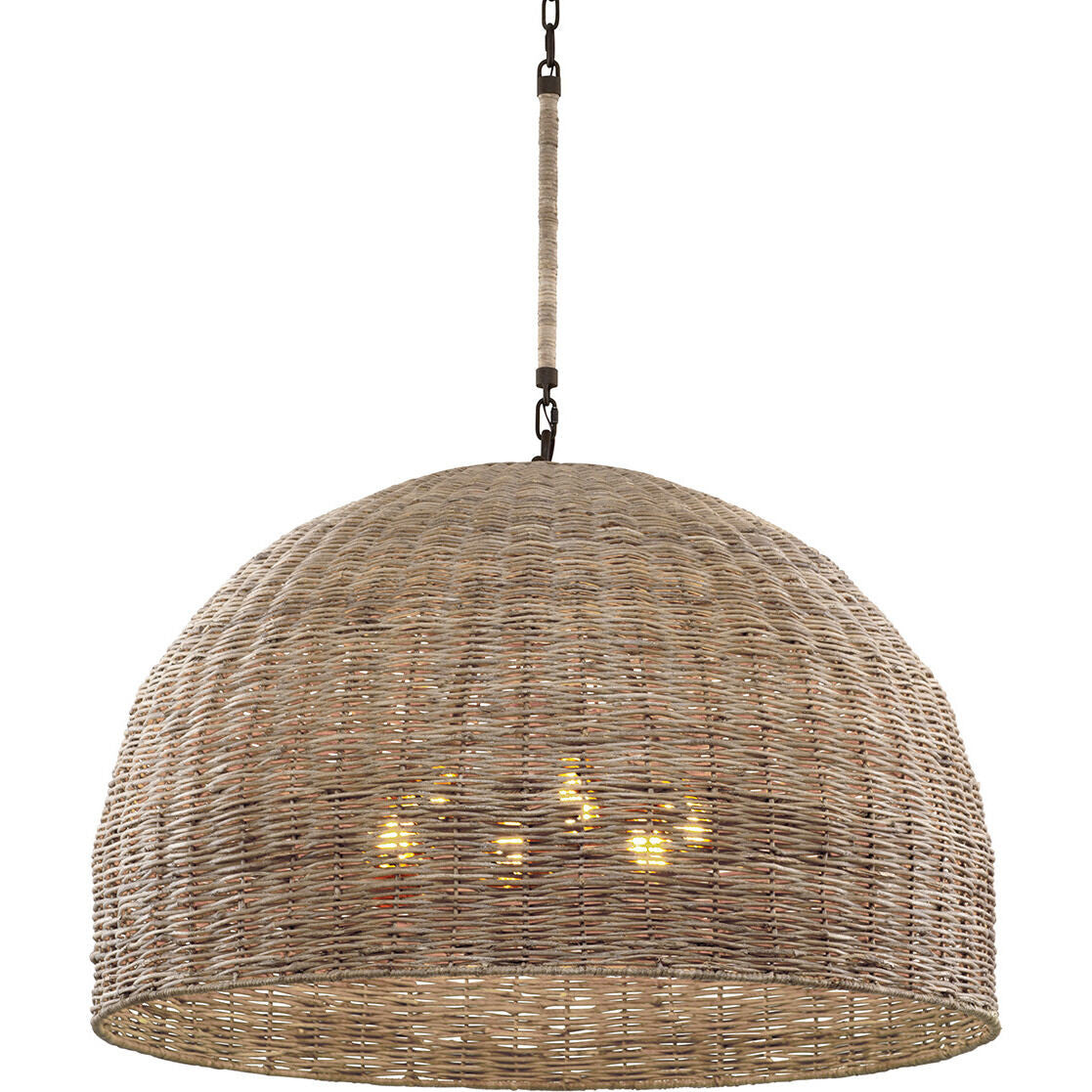 Troy Lighting 6 Light Huxley Chandelier in Textured Bronze F6906-TBZ