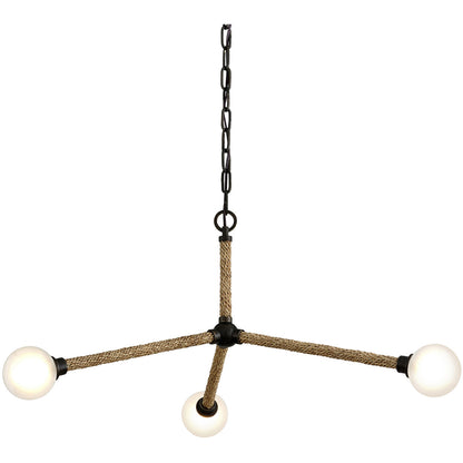 Troy Lighting 3 Light Nomad Chandelier in Classic Bronze F7253