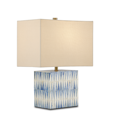 Currey & Co. Nadene Blue & White Table Lamp 6000-0887