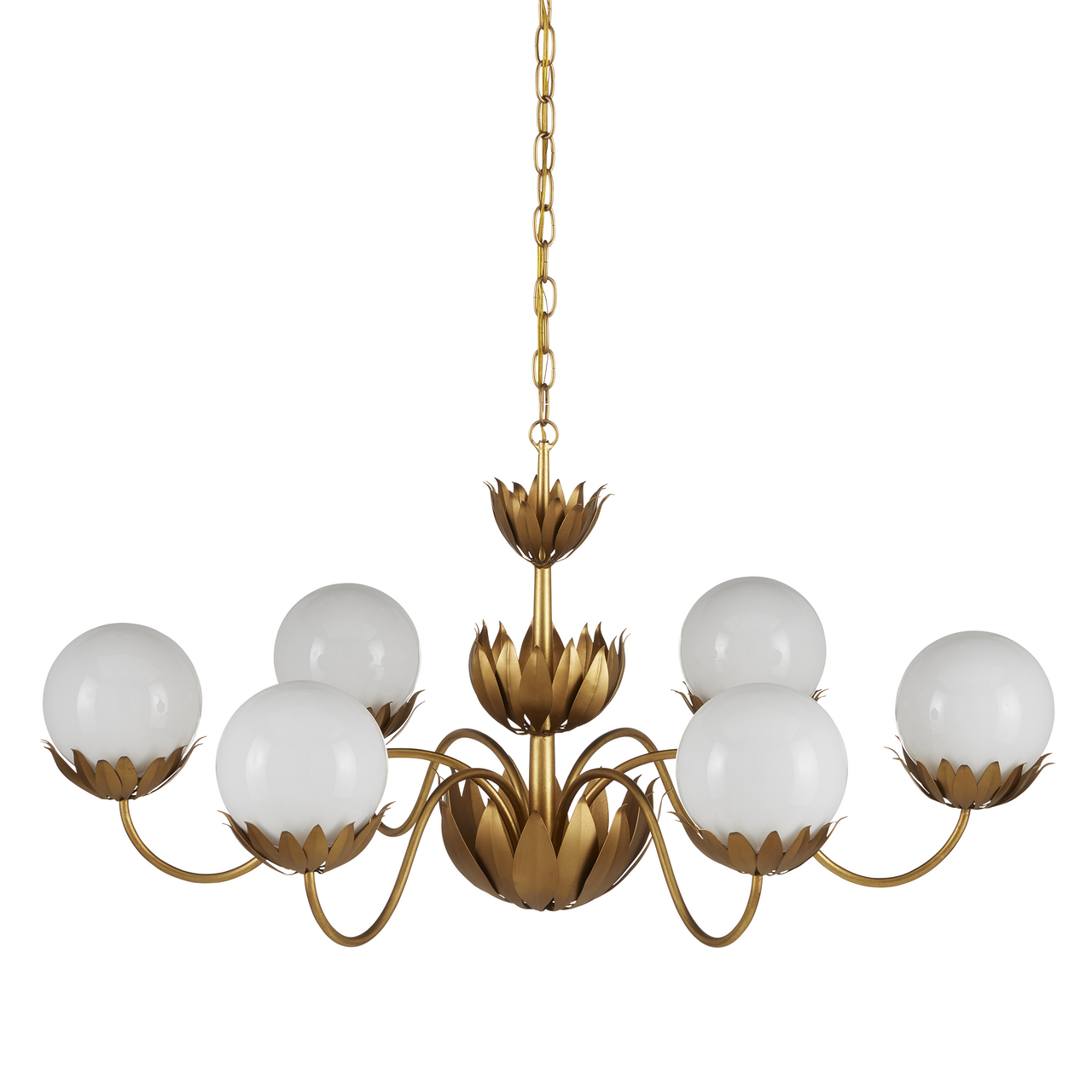 Currey & Co. Mirasole Gold Chandelier 9000-1096