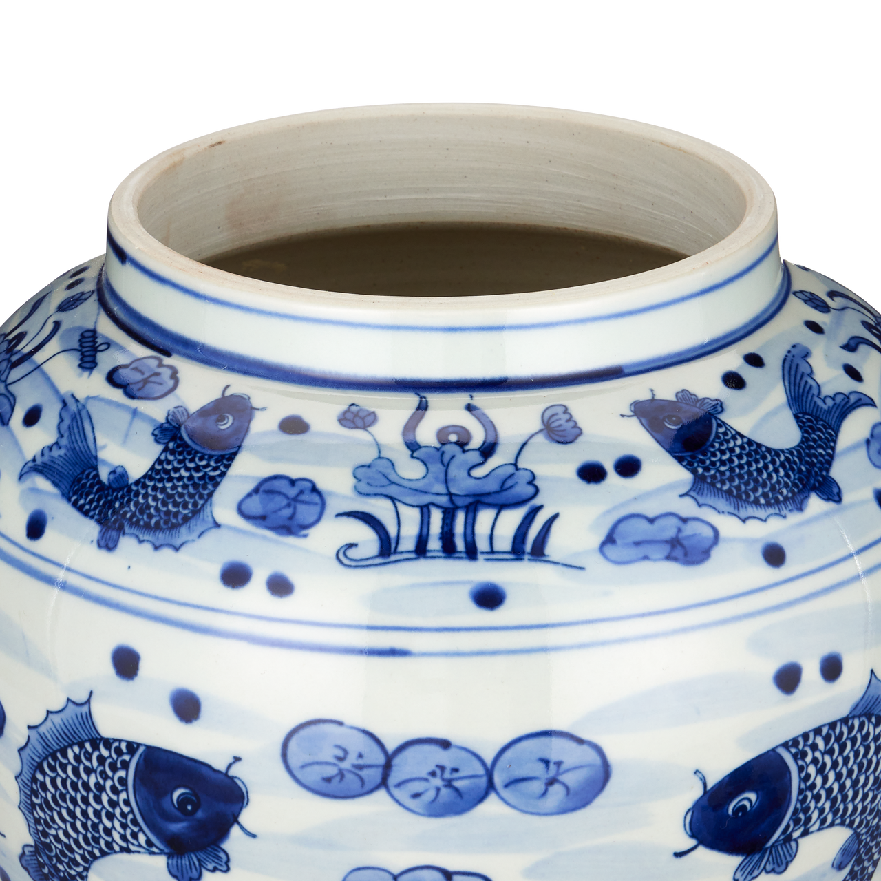 Currey & Co. South Sea Blue & White Medium Temple Jar 1200-0839