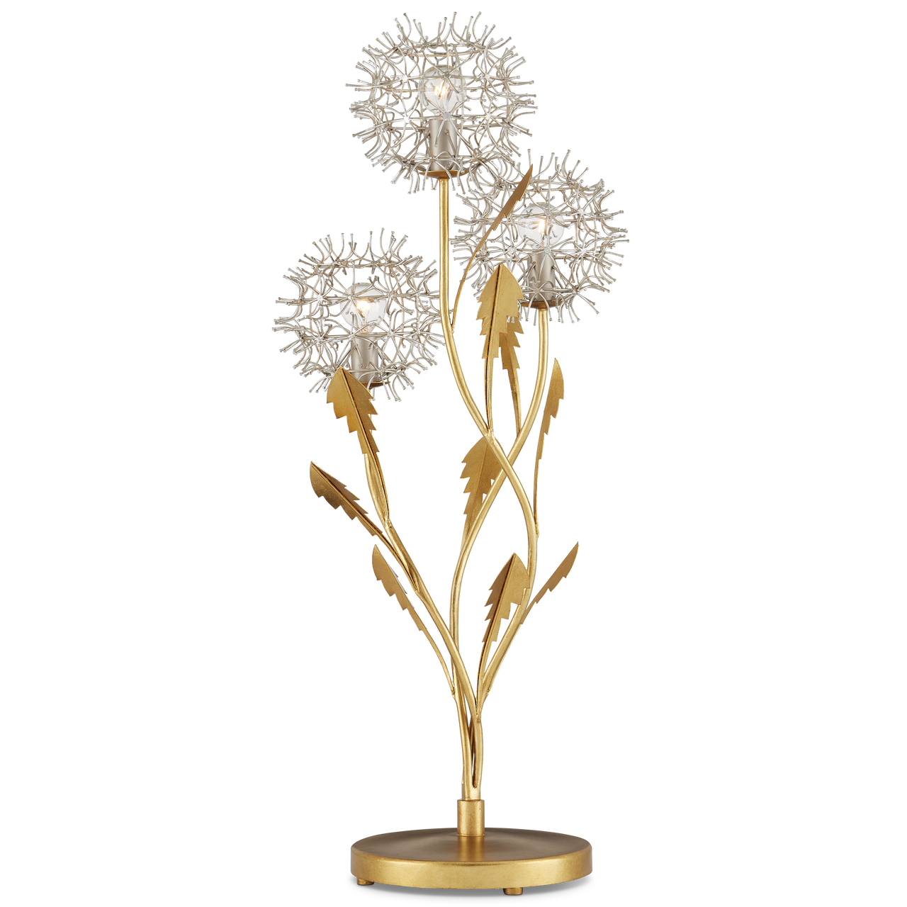 Currey & Co. Dandelion Silver & Gold Table Lamp 6000-0895