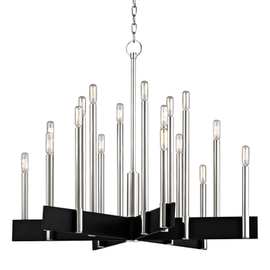 Hudson Valley Lighting Abrams Chandelier in Polished Nickel 8834-PN