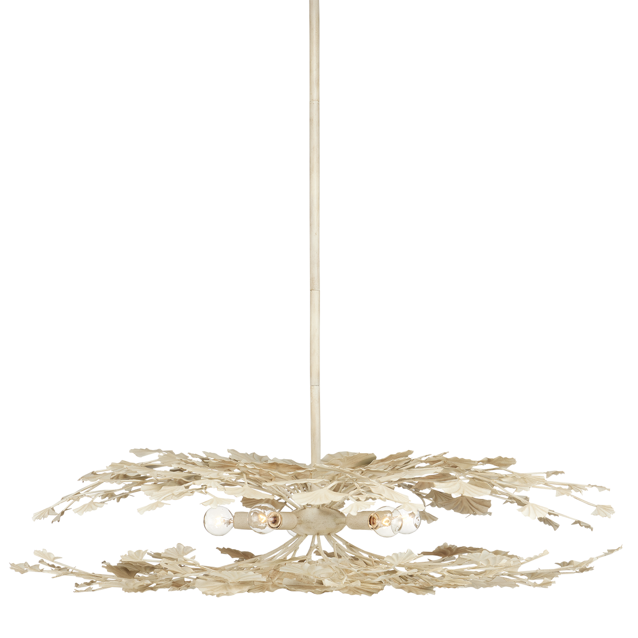 Currey & Co. Maidenhair Cream Semi-Flush Mount 9000-1108