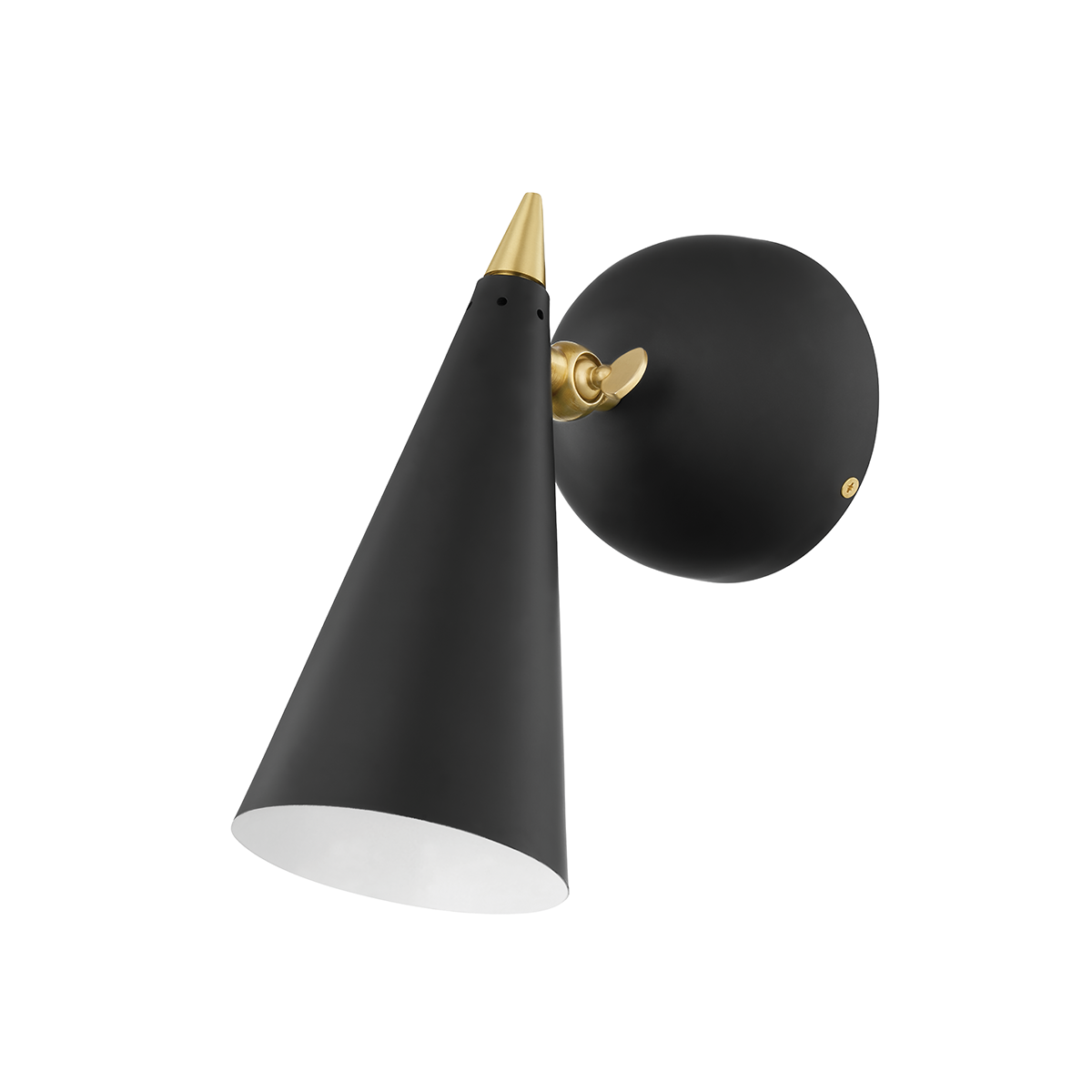 Mitzi 1 Light Wall Sconce in Aged Brass/Black H441101-AGB/BK