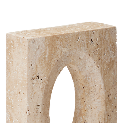 Currey & Co. Demi Travertine Bookends Set of 2 1200-0774