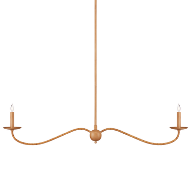 Currey & Co. Saxon Linear Tan  Chandelier 9000-1127