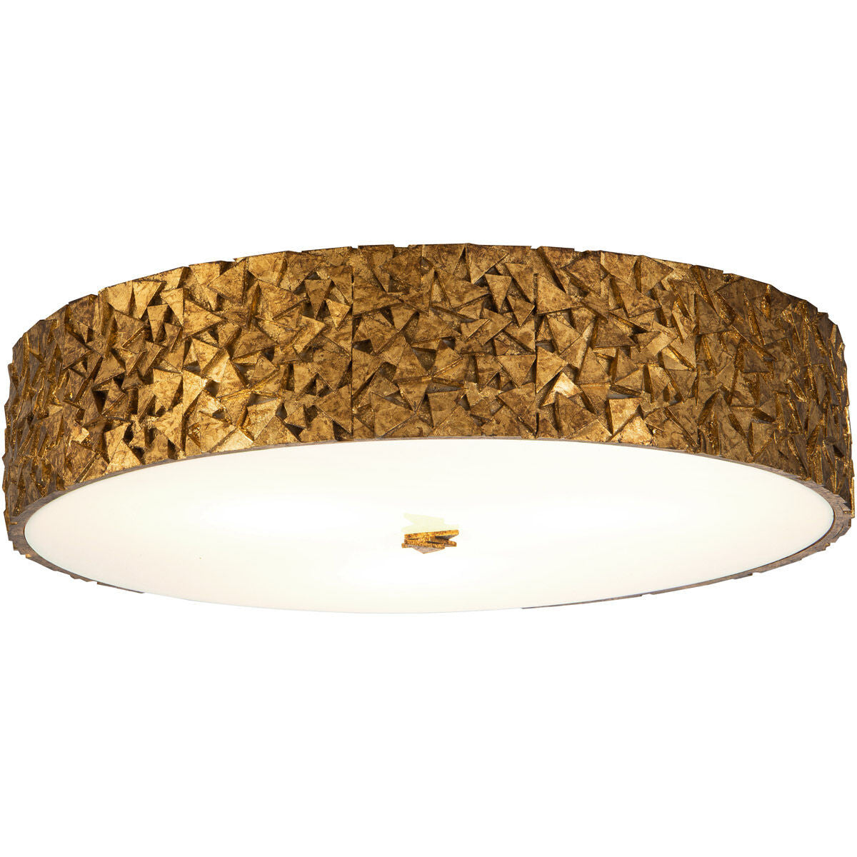 Lucas McKearn Mosaic 3-Light Flush in Gold