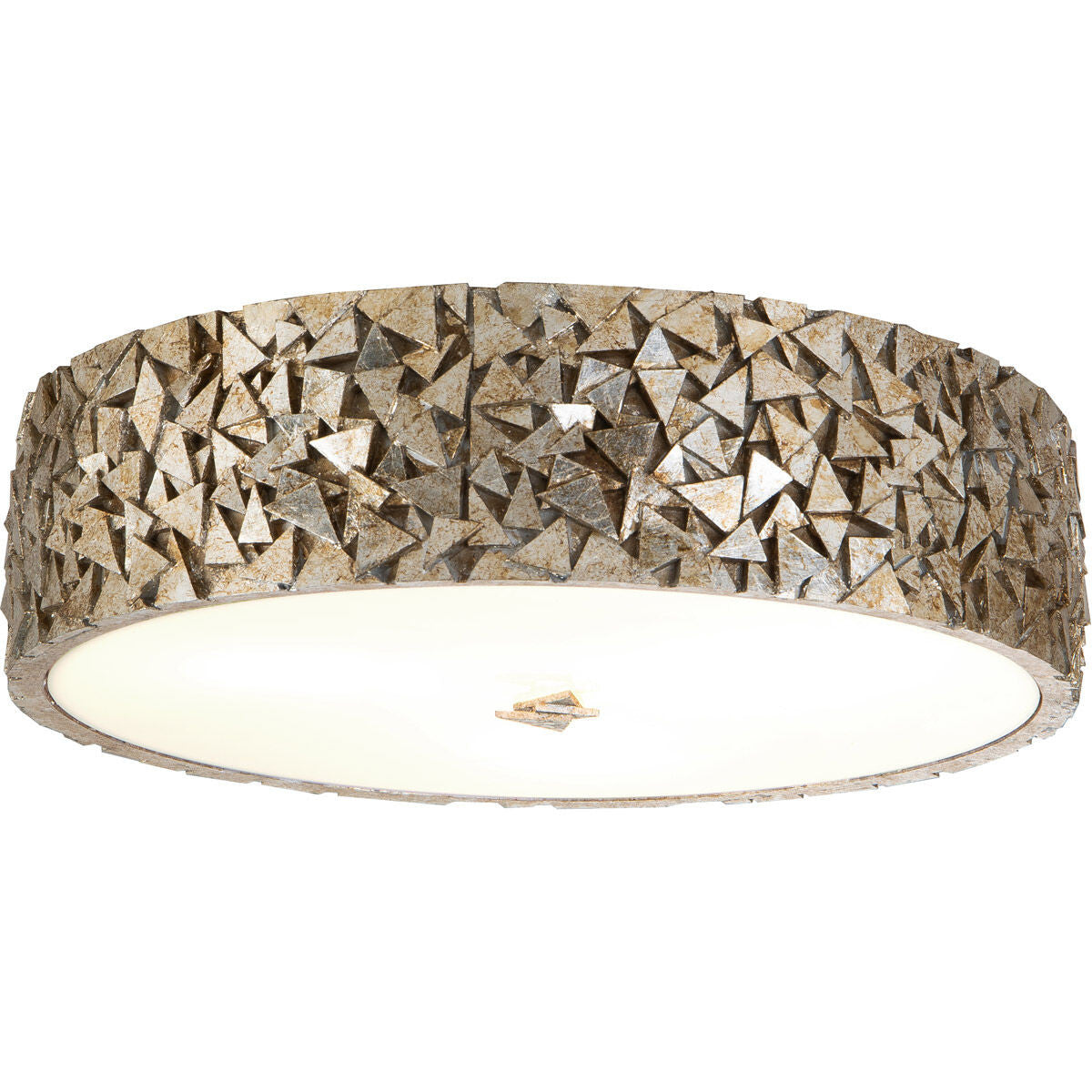 Lucas McKearn Mosaic 3-Light flushmount in Silver