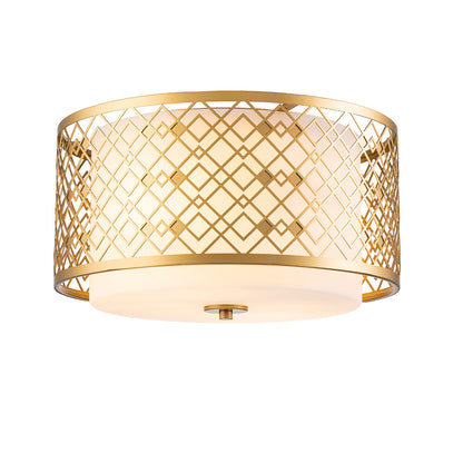 Lucas McKearn Ziggy Flush Mount in Laquered Gold