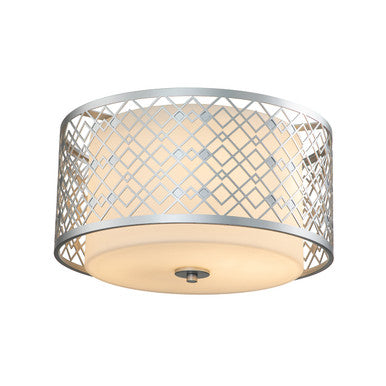 Lucas McKearn Ziggy Flush Mount in Laquered Silver