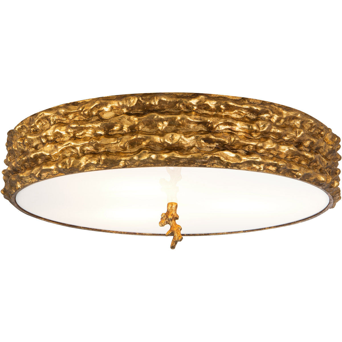 Lucas McKearn Trellis Gold 3-Light Flush