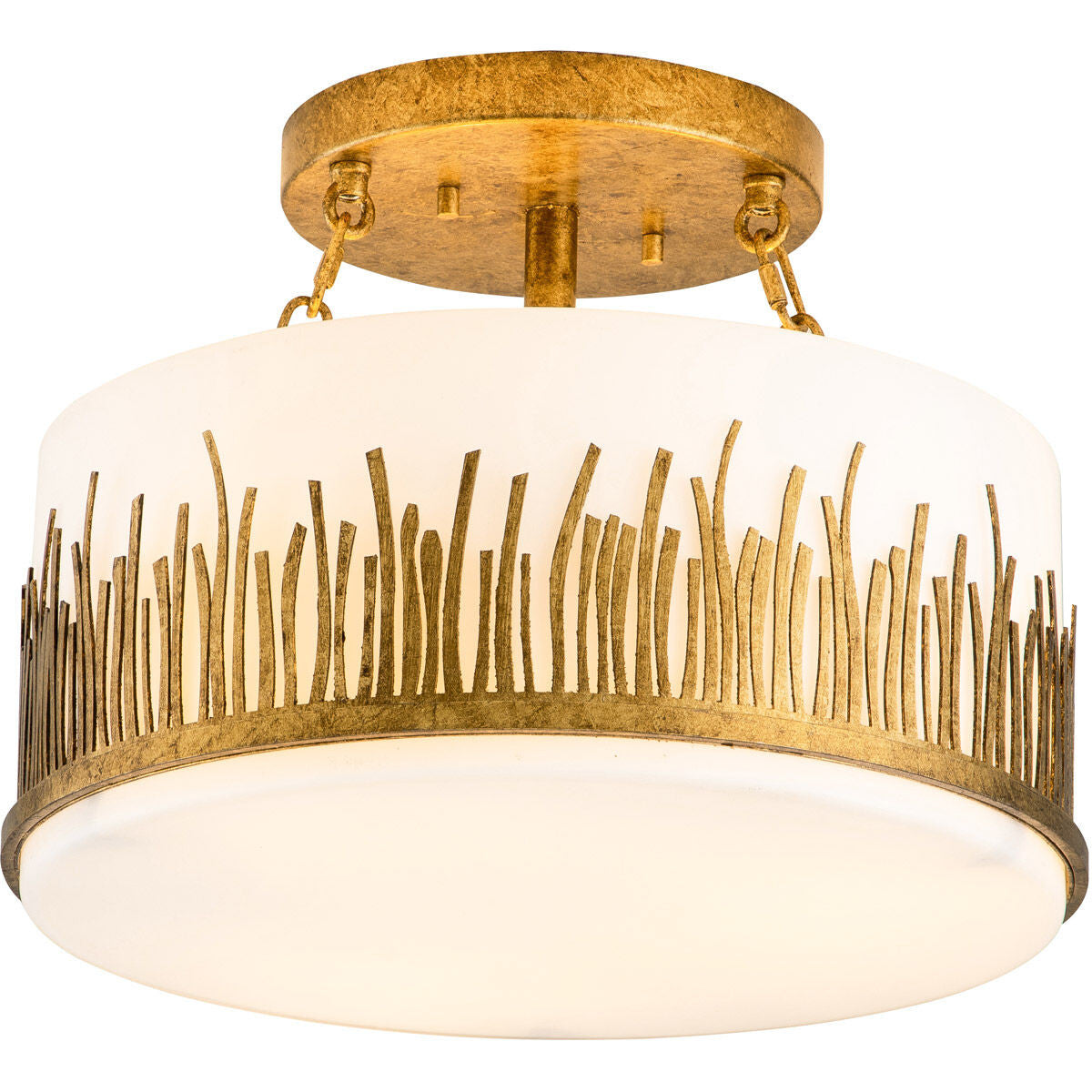 Lucas McKearn Sawgrass Semi-flush Light in Gold