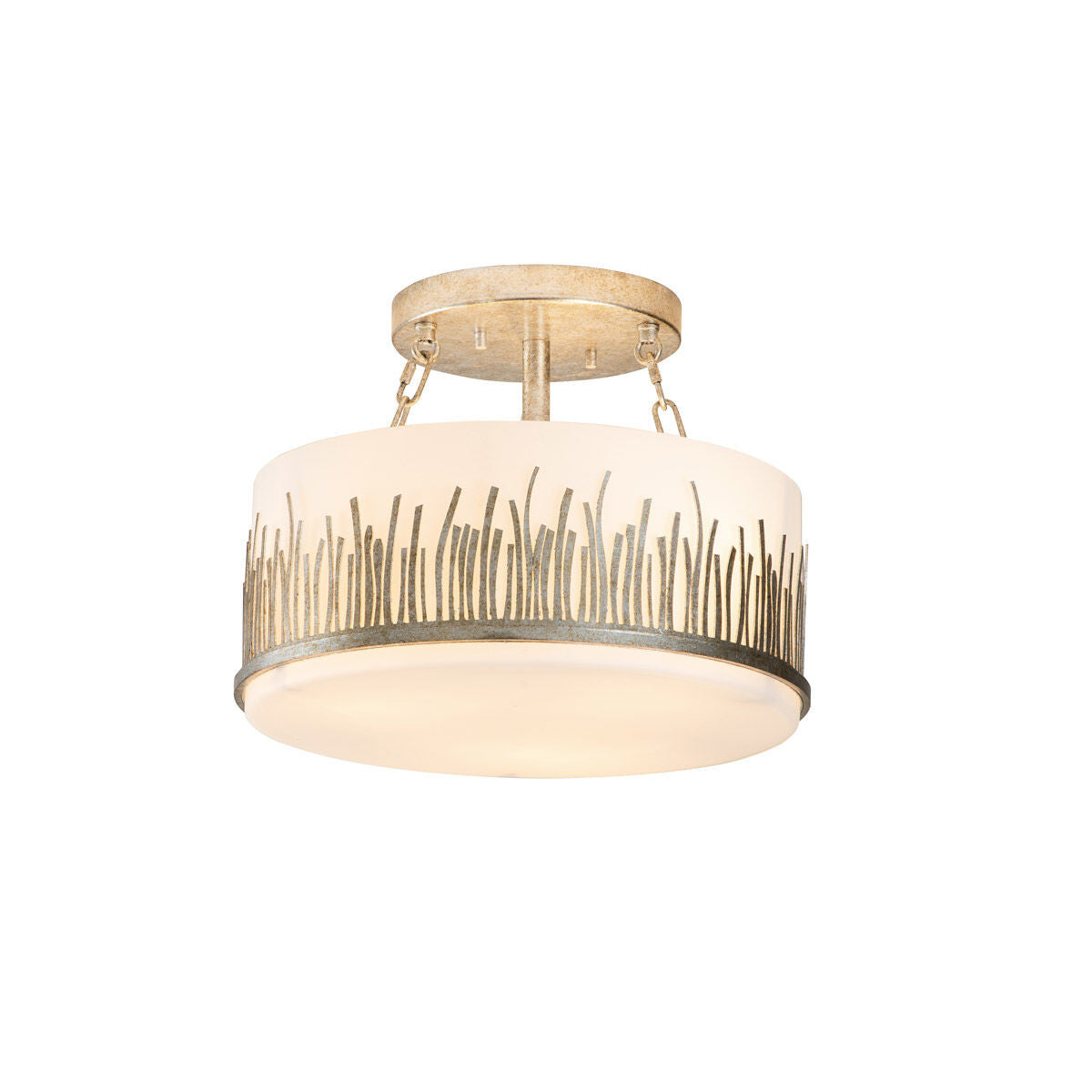 Lucas McKearn Sawgrass Semi-flush Light in Silver