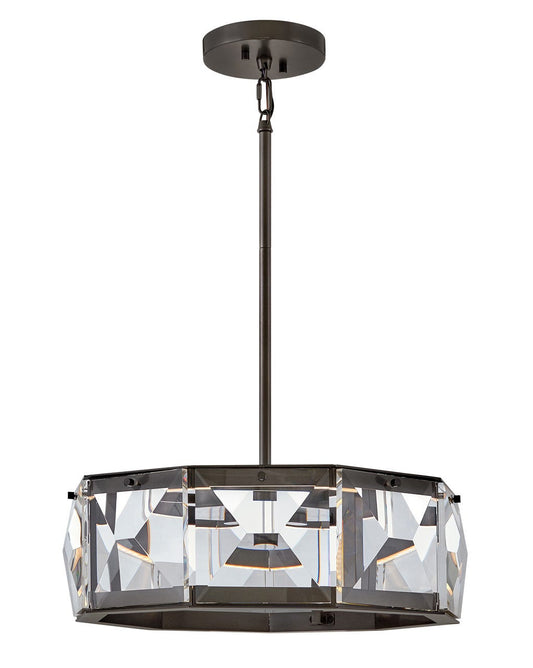 Hinkley Lighting Jolie Medium LED Convertible Semi-flush Mount in Black Oxide FR30103BX