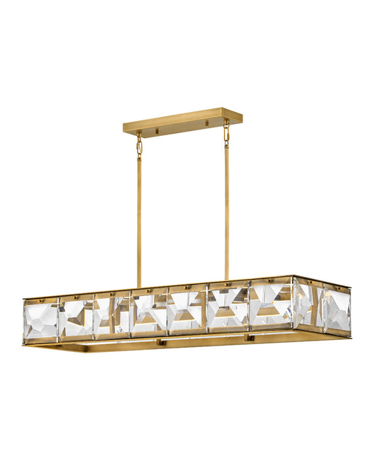 Fredrick Ramond Lighting Jolie Large LED Linear Heritage Brass FR30106HBR