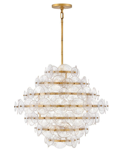 Hinkley Lighting Rene Medium Multi Tier in Distressed Brass FR30128DA