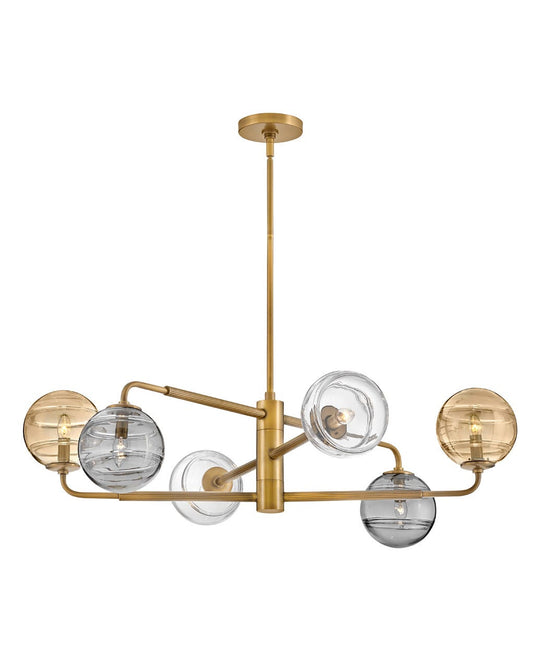 Hinkley Lighting Oberon Medium Single Tier in Heritage Brass FR30506HBR