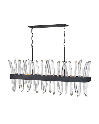 Fredrick Ramond Lighting Revel Four Light Linear Black FR30908BLK