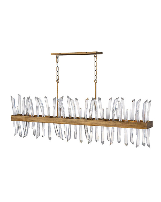 Fredrick Ramond Lighting Revel Six Light Linear Burnished Gold FR30909BNG