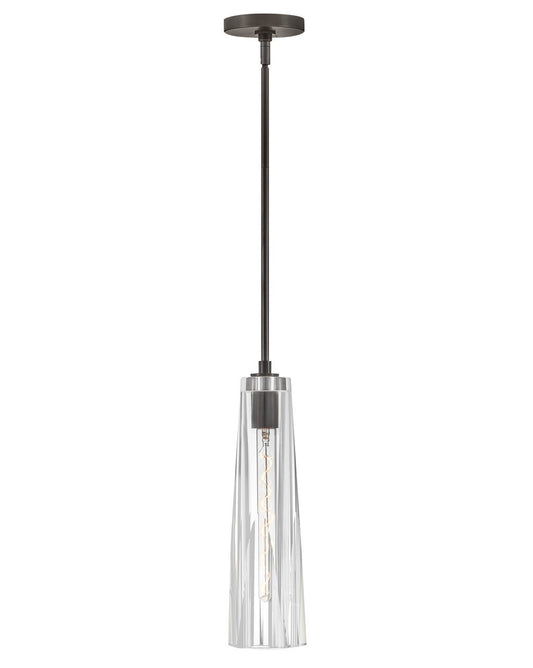 Hinkley Lighting Cosette Small Pendant in Black Oxide with Clear glass FR31107BX-CL