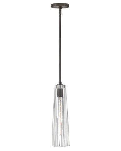 Fredrick Ramond Cosette Small Pendant in Black Oxide with Clear glass FR31107BX-CL