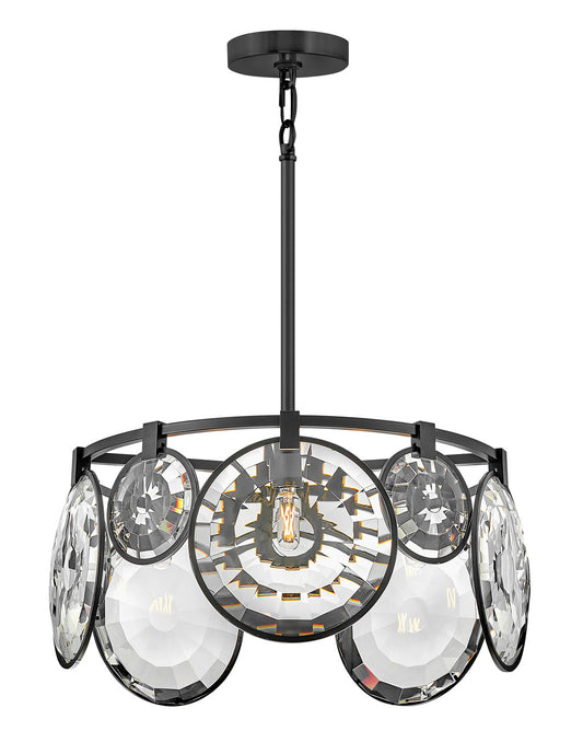 Fredrick Ramond Lighting Nala Large Convertible Pendant Black FR31263BLK