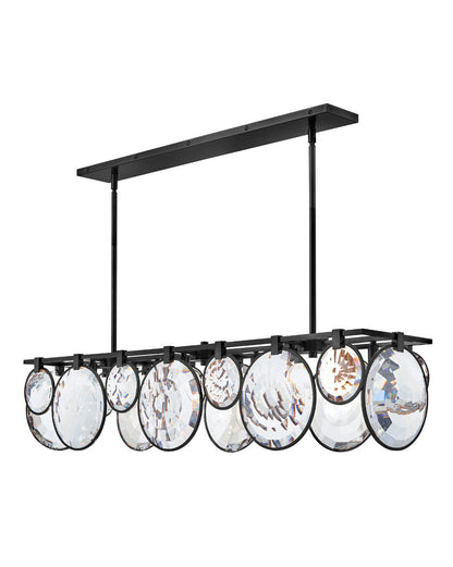 Hinkley Lighting Nala Eight Light Linear in Black FR31266BLK