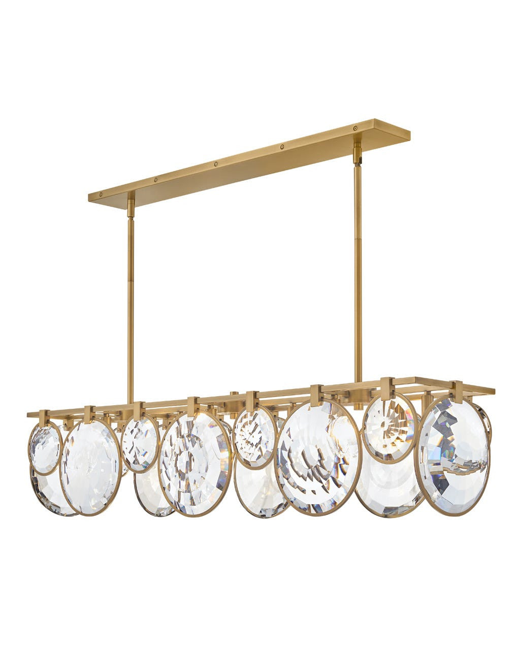 Hinkley Lighting Nala Eight Light Linear in Heritage Brass FR31266HBR