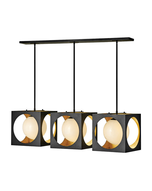 Fredrick Ramond Lighting FR33005ABK Vega Chandelier in Anvil Black