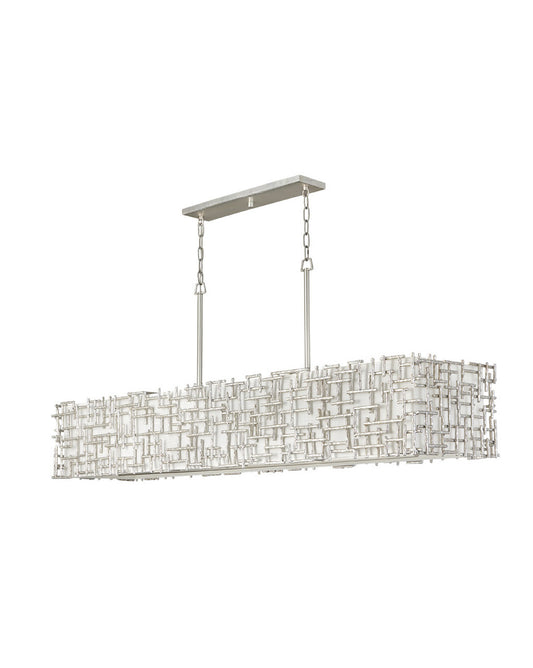 Fredrick Ramond Lighting Farrah Ten Light Linear Silver Leaf FR33109SLF