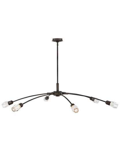 Fredrick Ramond Atera Extra Large Single Tier Chandelier in Black Oxide FR33328