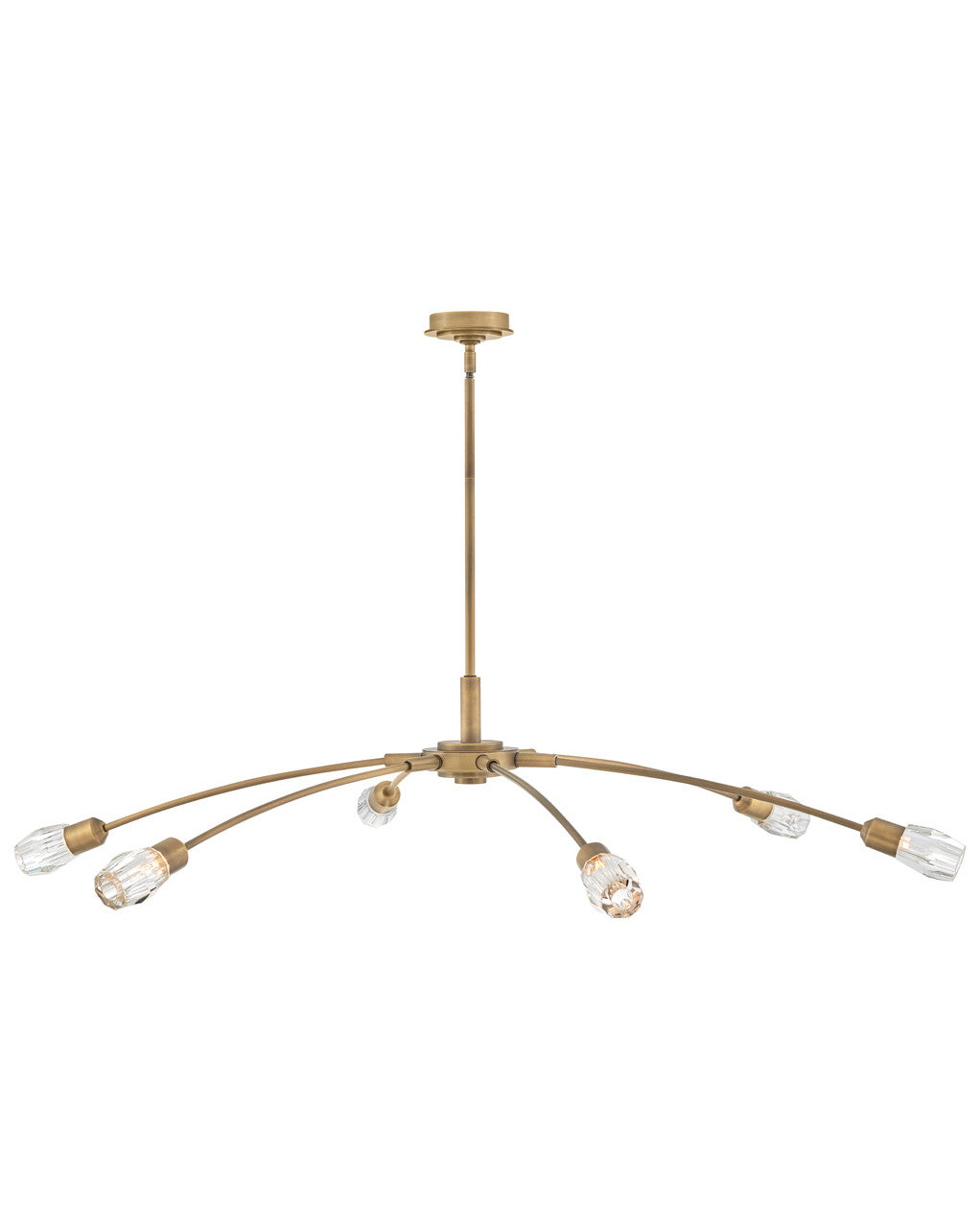 Fredrick Ramond Atera Extra Large Single Tier Chandelier in Heritage Brass FR33328