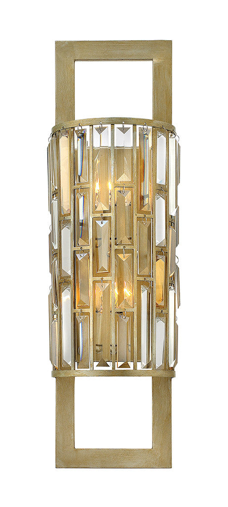 Fredrick Ramond Lighting Gemma Two Light Sconce Silver Leaf FR33730SLF