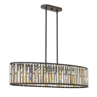 Fredrick Ramond Lighting Gemma Six Light Linear Vintage Bronze FR33738VBZ