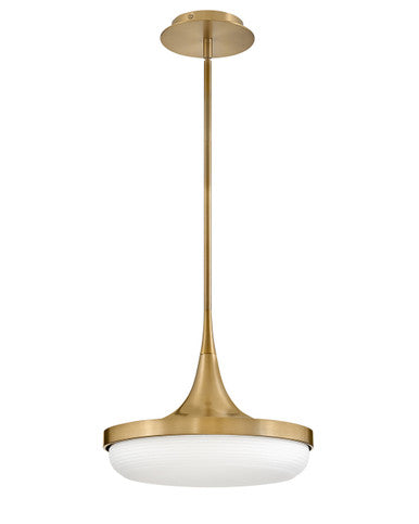 Fredrick Ramond Elsa Medium LED Convertible Pendant in Lacquered Brass FR35047LCB