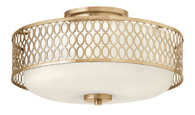 Fredrick Ramond Lighting Jules Medium Semi-Flush Mount Brushed Gold FR35601BRG