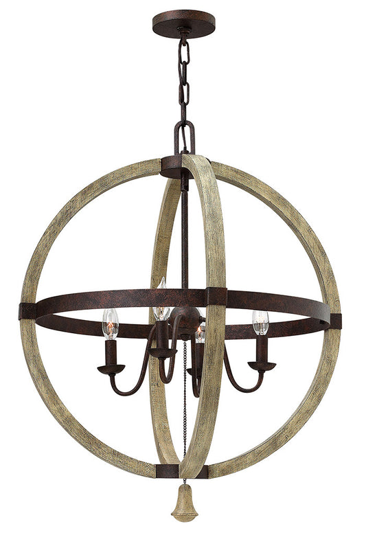 Fredrick Ramond Lighting Middlefield Medium Orb Iron Rust FR40564IRR