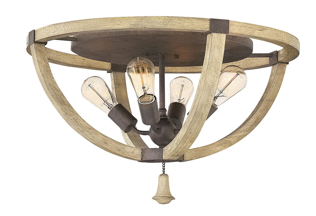 Fredrick Ramond Lighting Middlefield Large Flush Mount Iron Rust FR40571IRR