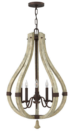 Fredrick Ramond Lighting Middlefield Medium Open Frame Single Tier Iron Rust FR40575IRR